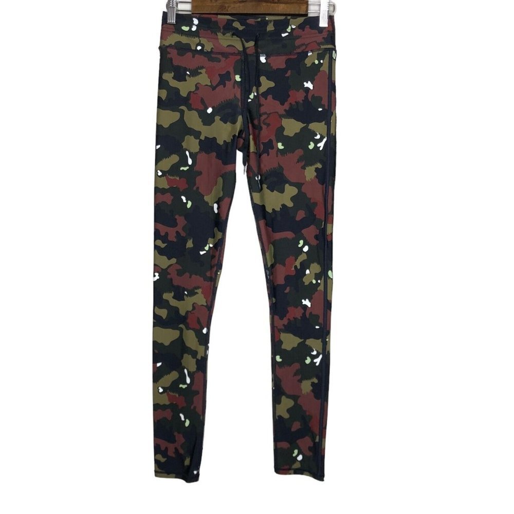 The Upside Tie Waist Camo Athletic Leggings Size 8 Activewear